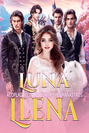 Portada de Luna llena: acoplada con mis cuatro hermanastros